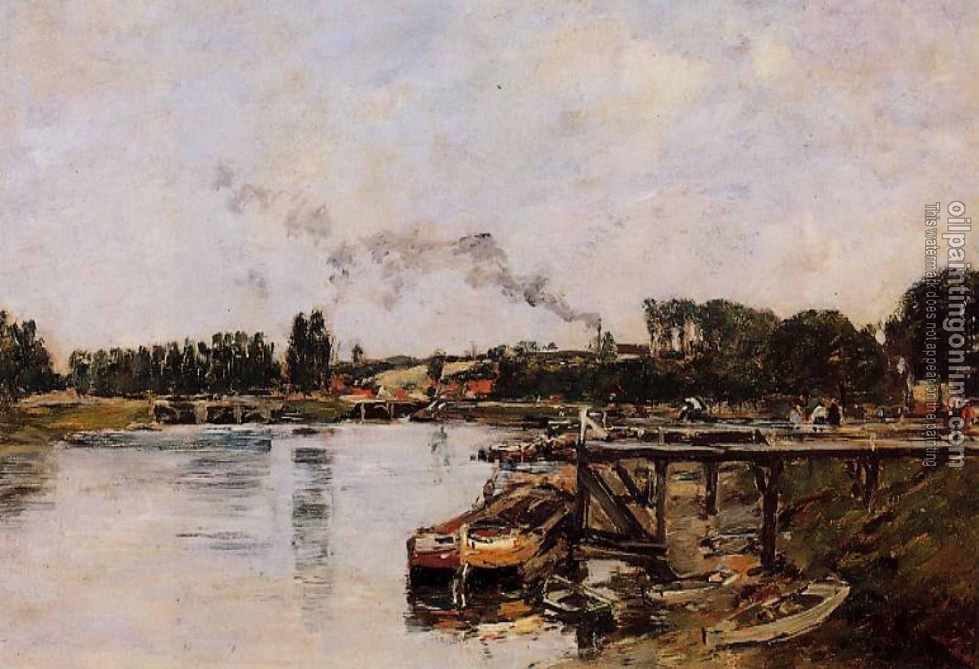 Boudin, Eugene - Saint-Valery-sur-Somme, the Abbeville Canal